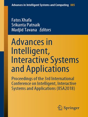 cover image of Advances in Intelligent, Interactive Systems and Applications